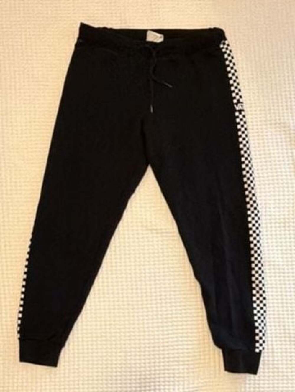 Vans Checker Taped Black Jogger Sweatpants